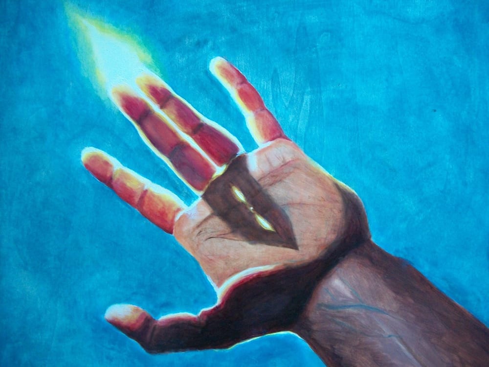 Never to feel the burning light