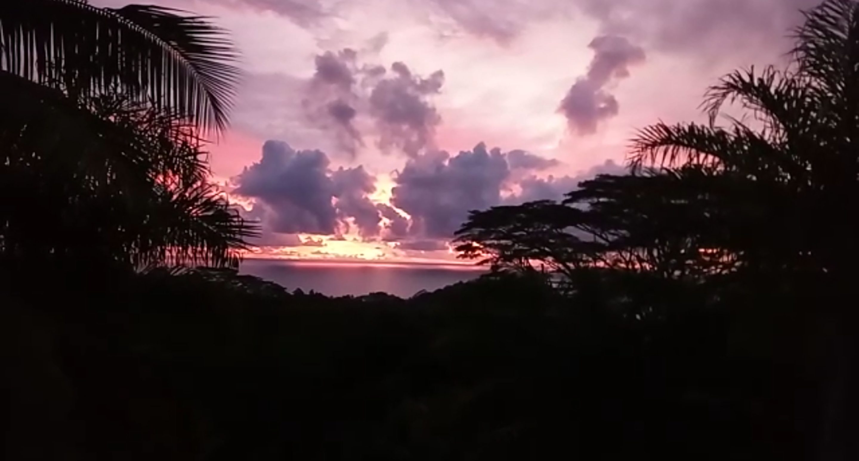Dusk in the Seychelles