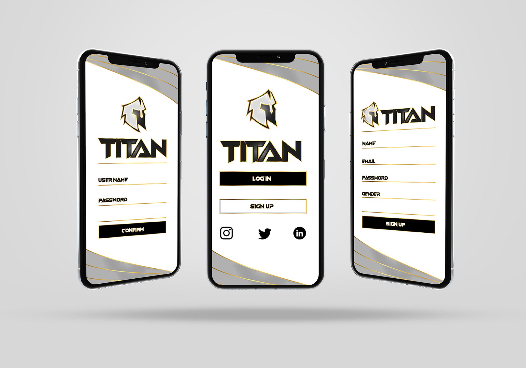 TITAN Phone mockup