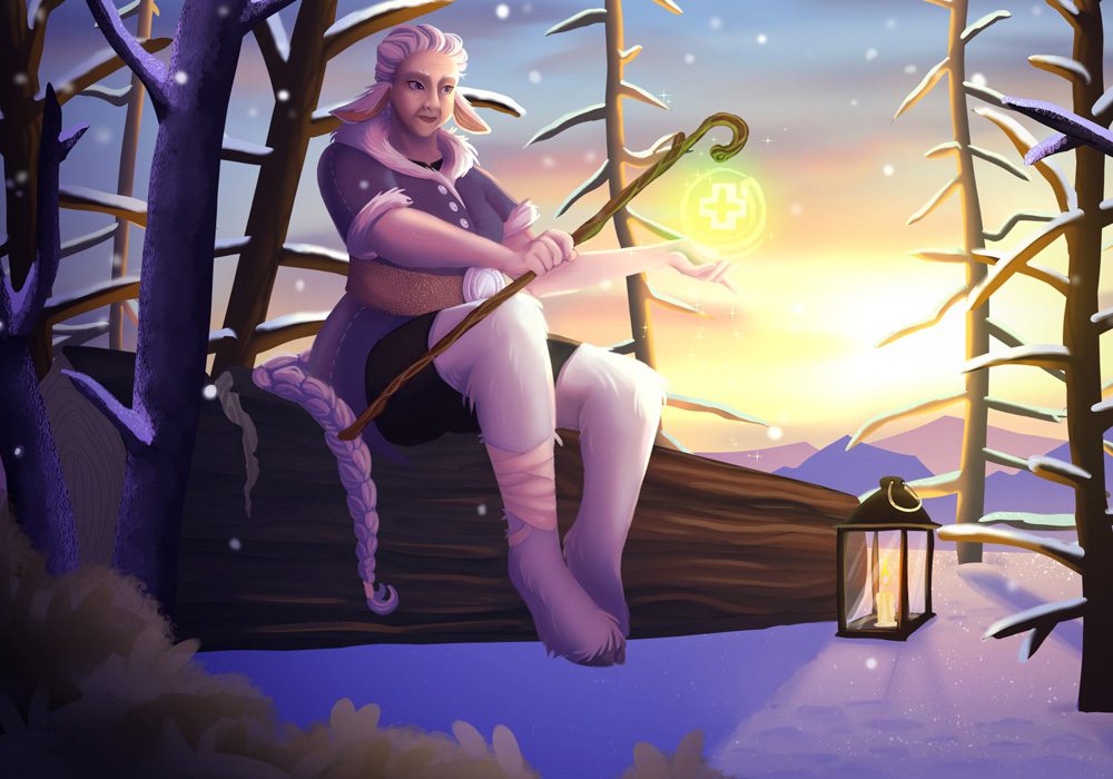 Rendered character Splash Art